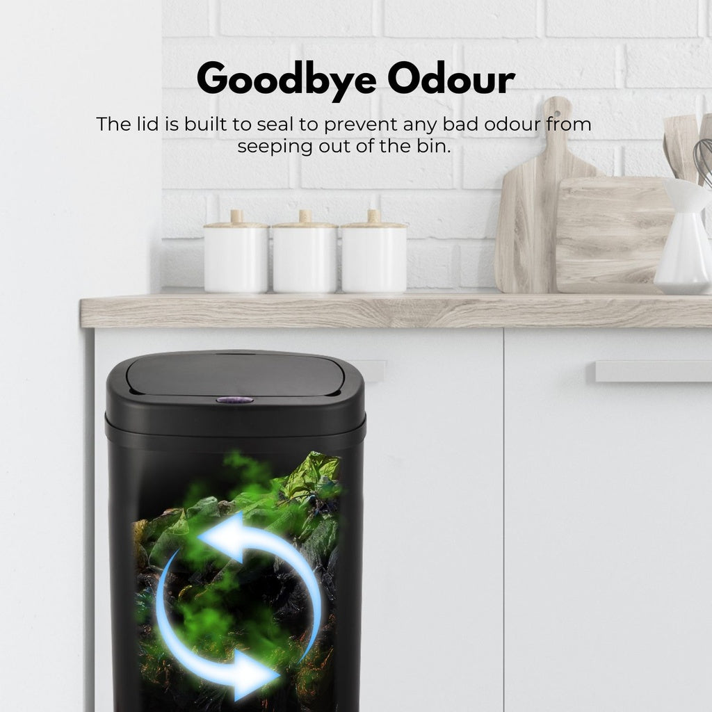Sensor Bin 70L Black Oval
