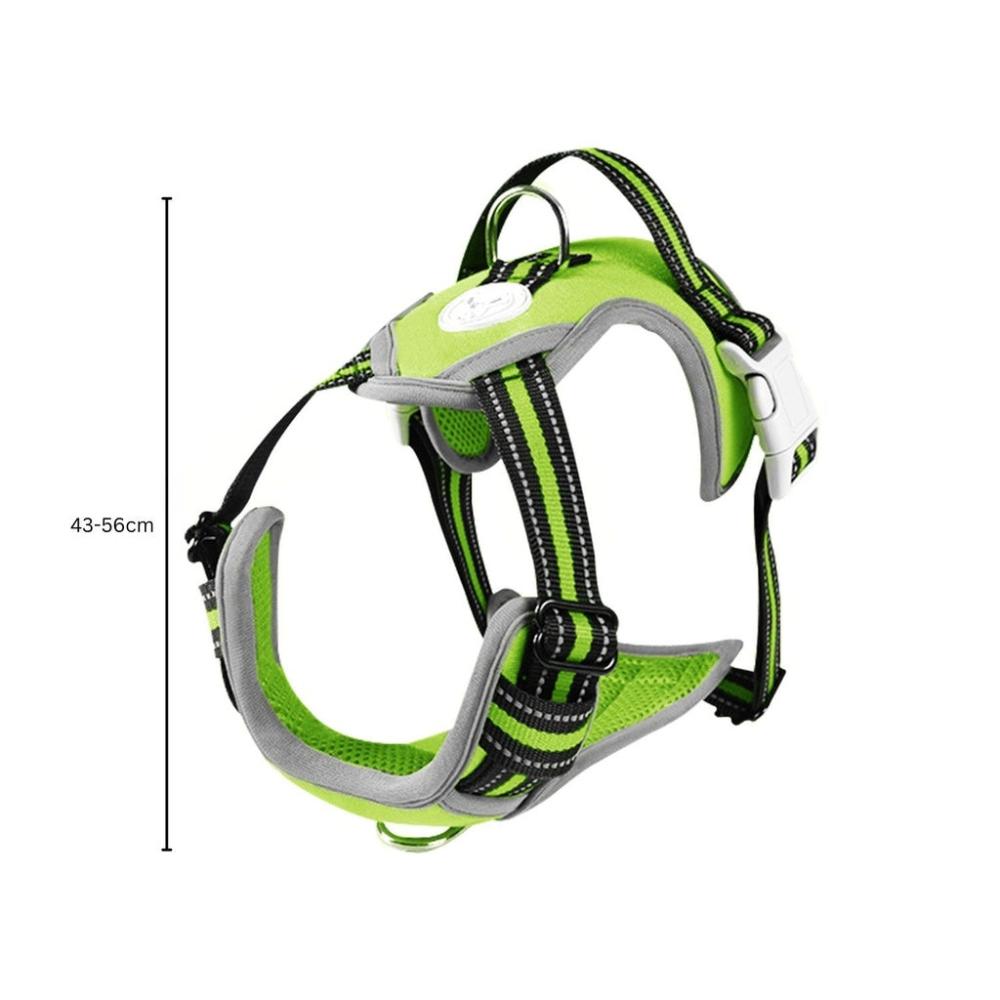 Adjustable Dog Harness Vest S Size (Green)