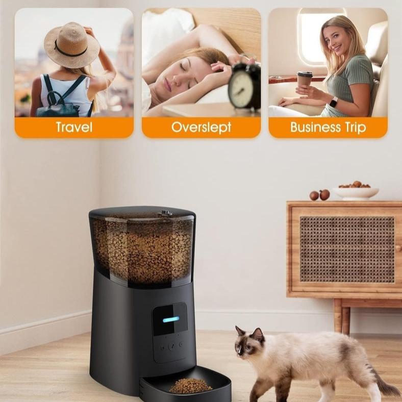 Wi-Fi 6L Automatic Pet Feeder (Black)