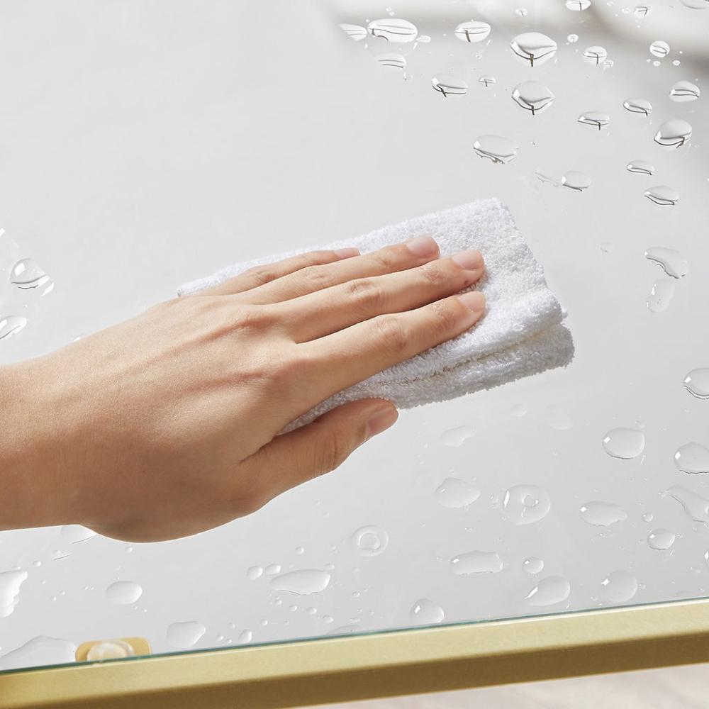 Tempered Glass Gold Console Table