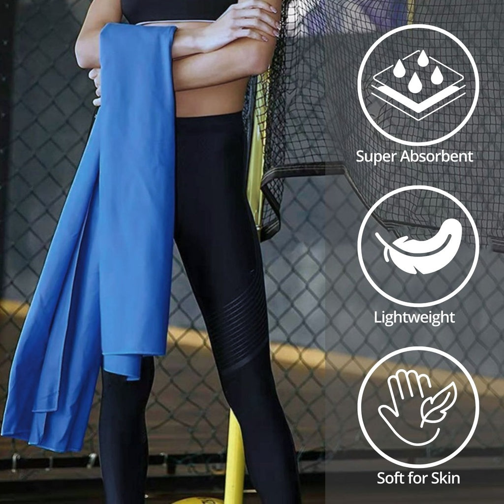 Quick Dry Gym Sport Towel 80 x 130CM (Dark Blue)