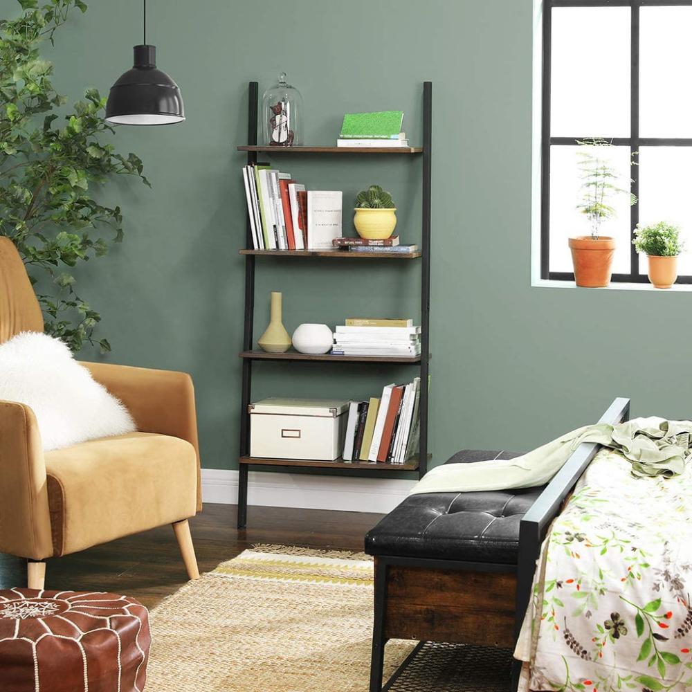 Steel Frame4 Tier Slanted Shelf