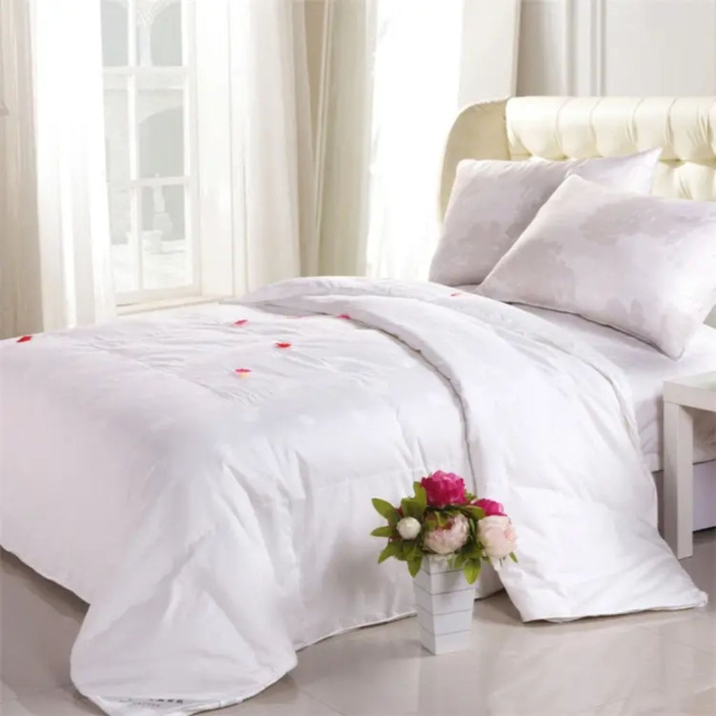 Bamboo King Quilt Soft Single - 200GSM (White)