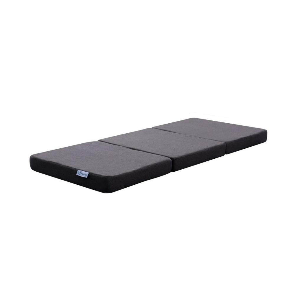 3-Fold Folding Single Mattress - Dark Grey
