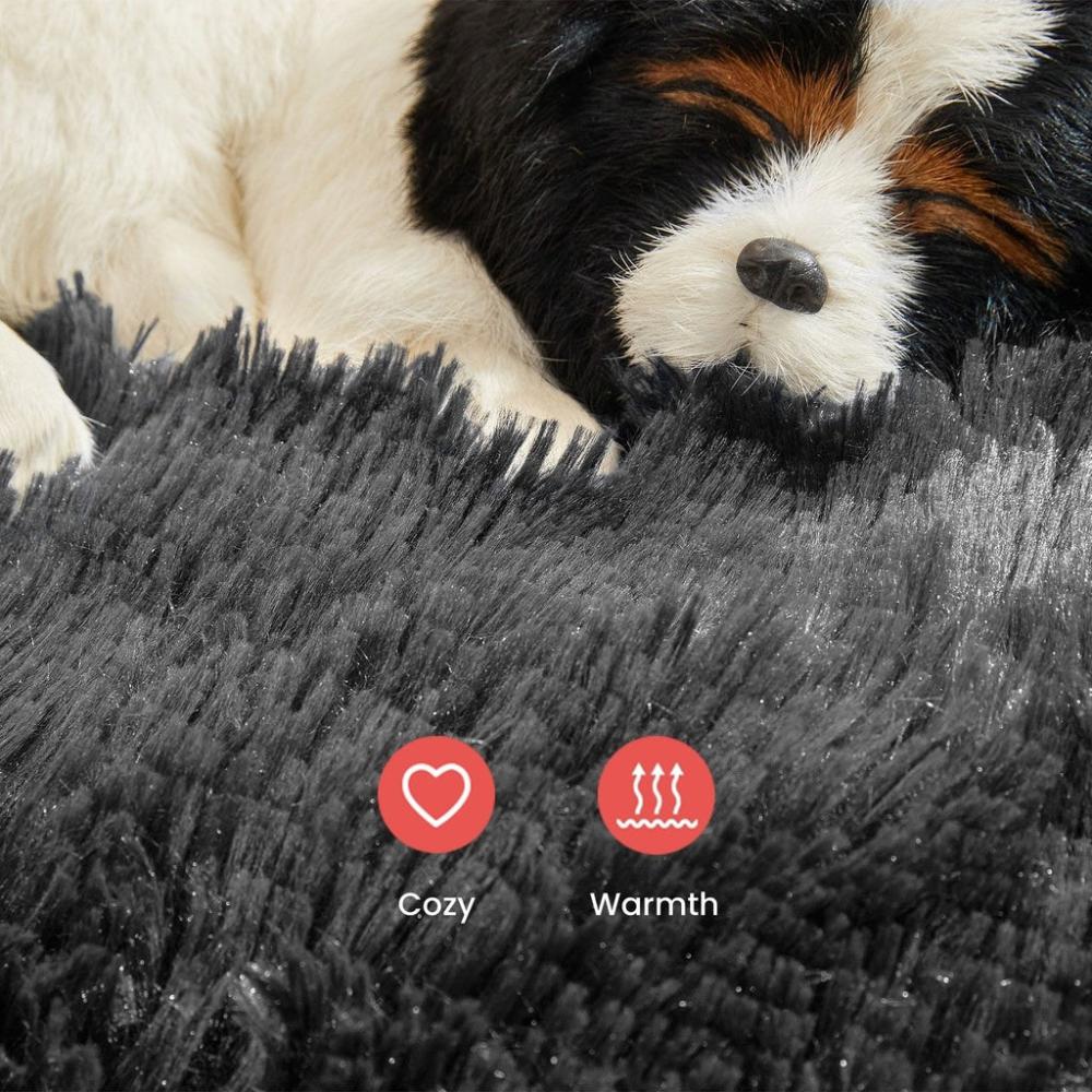 Pet Sofa Cover Soft with Bolster L Size (Grey)