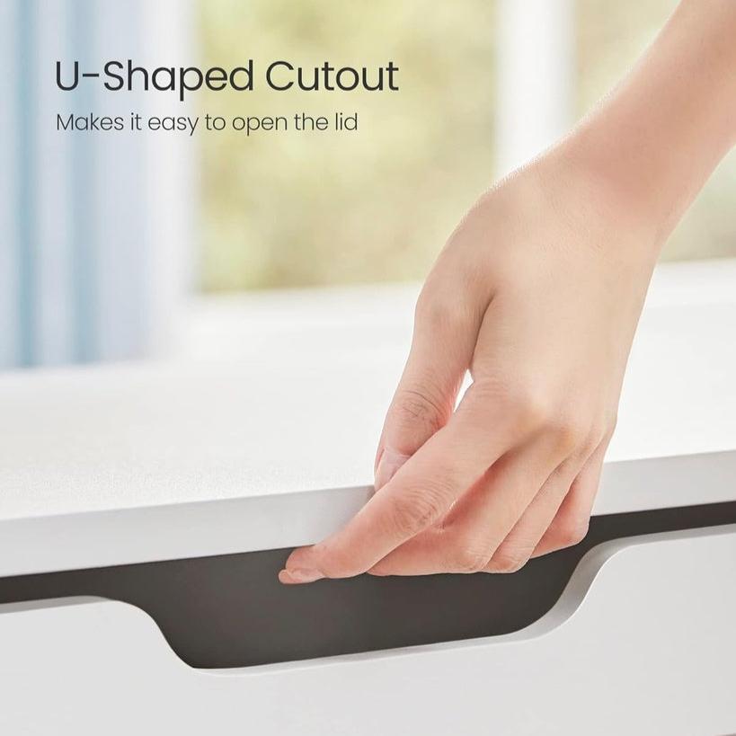 High Load Capacity Storage Bench White