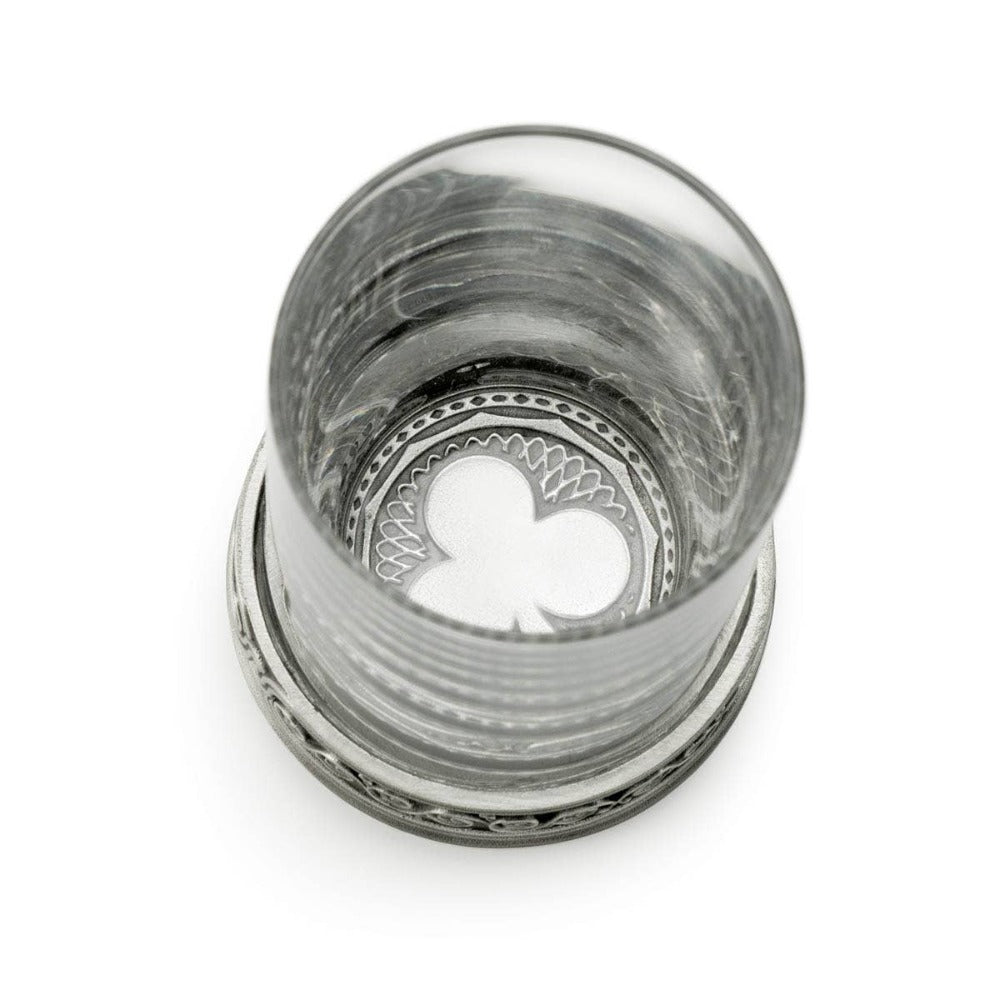 Royal Selangor Pewter Playing Cards Shot Glasses Set of 4