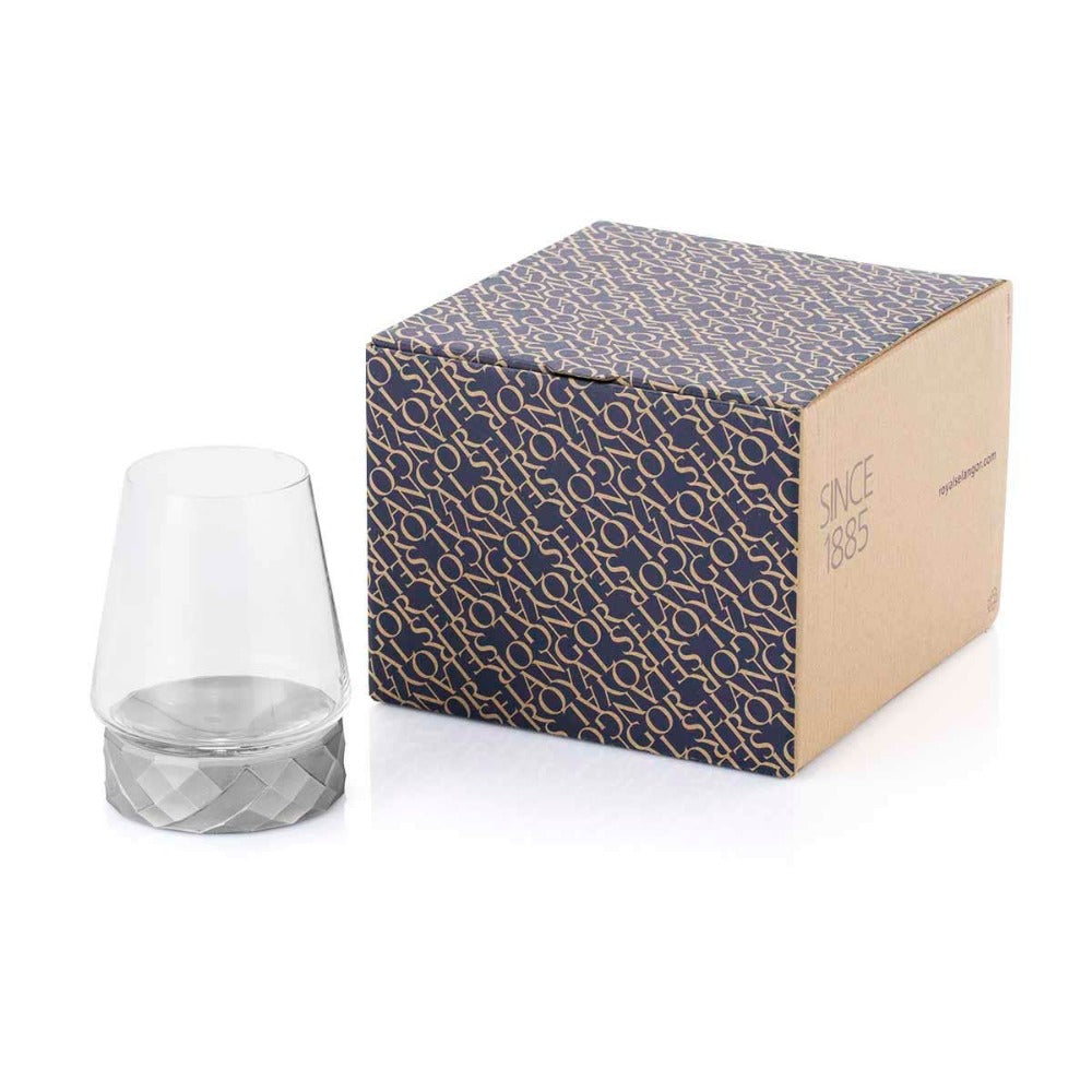 Royal Selangor Frost Whisky Glass With Pewter Cooling Coaster
