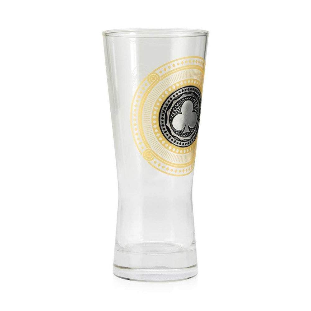 Royal Selangor Gold Toned Playing Cards Pewter Motif Pilsner Quartet