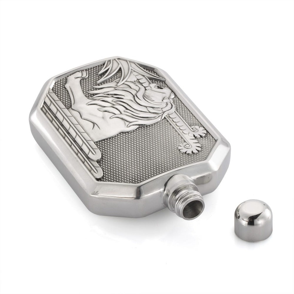 Royal Selangor Savannah Lion Pewter Hip Flask 150ML