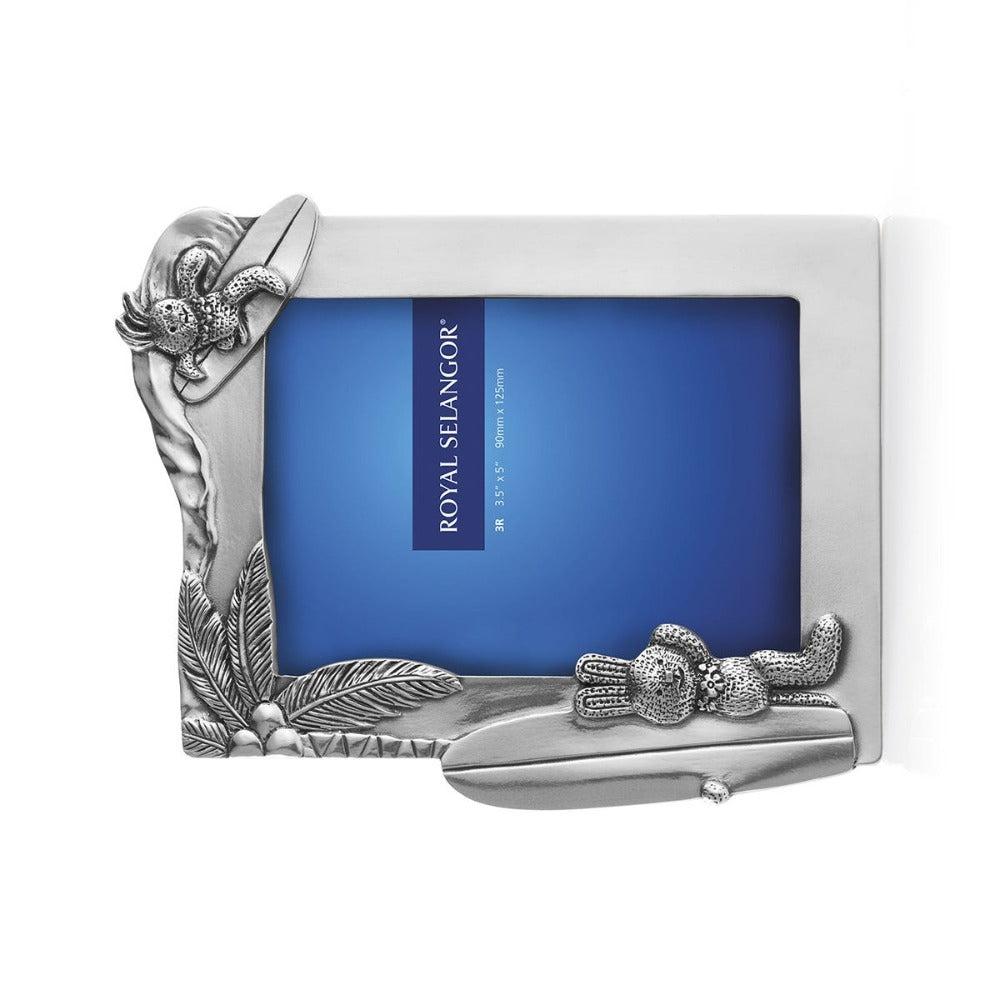 Royal Selangor Bunnies Surf's Up Pewter Photo Frame