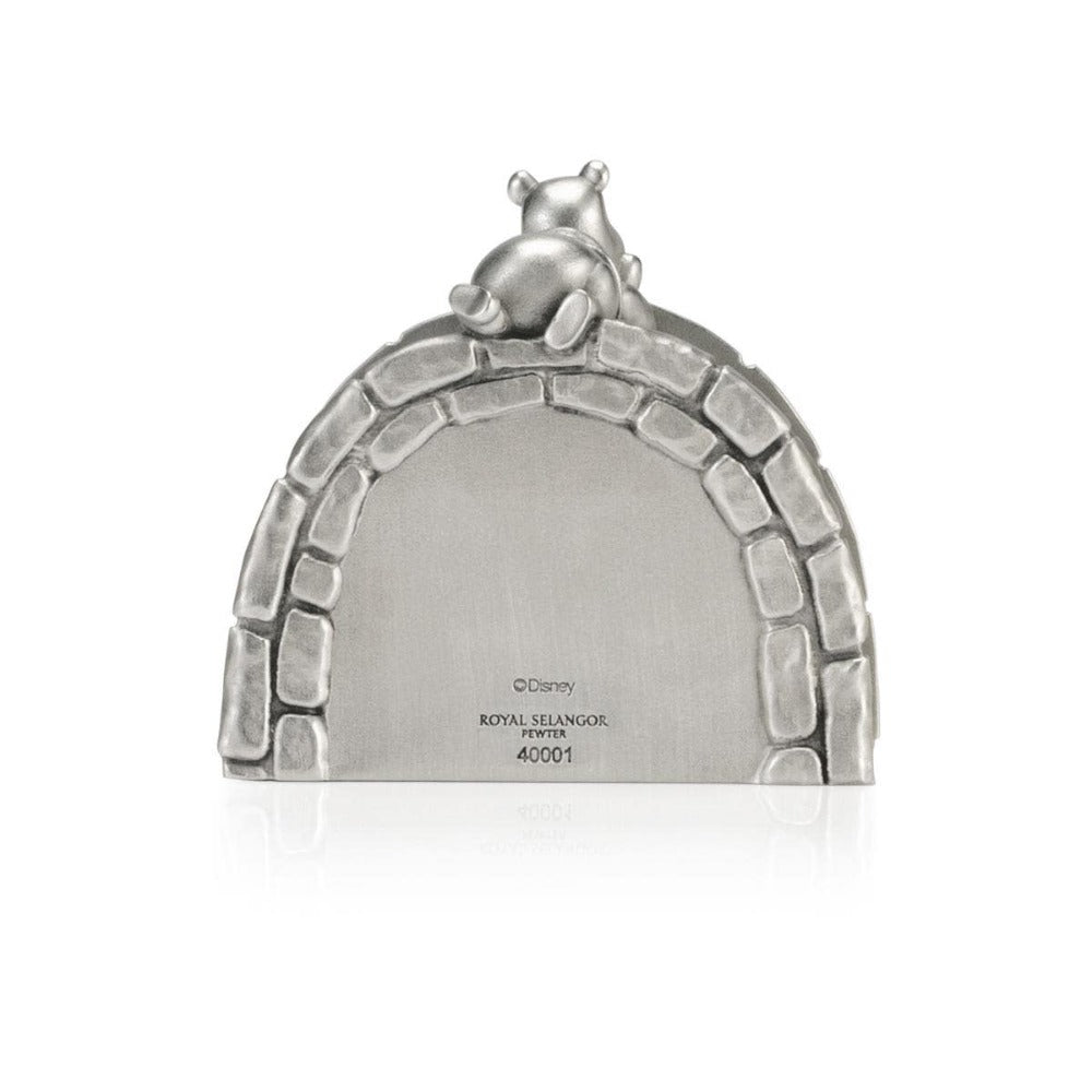 Royal Selangor Winnie Pooh sticks Pewter Table Clock