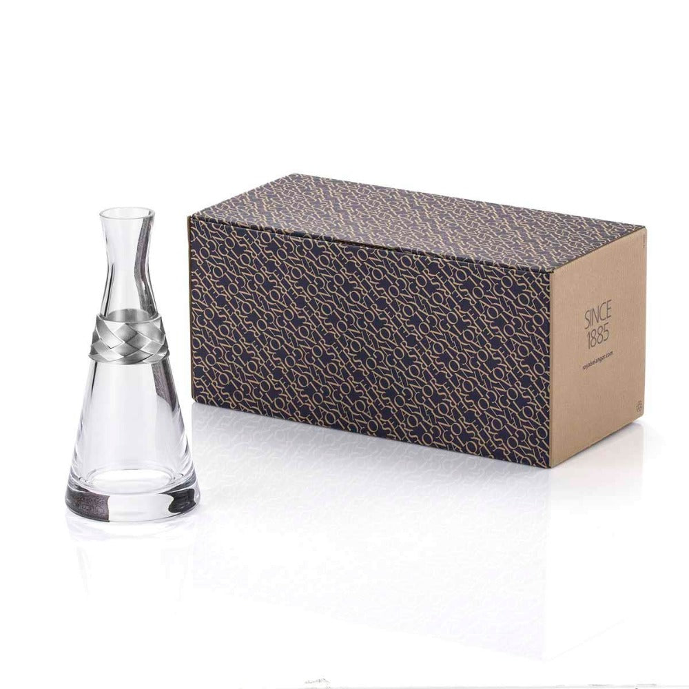 Royal Selangor Frost Angular Glass Carafe With Pewter Motif