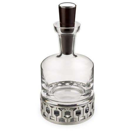 Royal Selangor Pewter Hexagon Motif Whisky Decanter