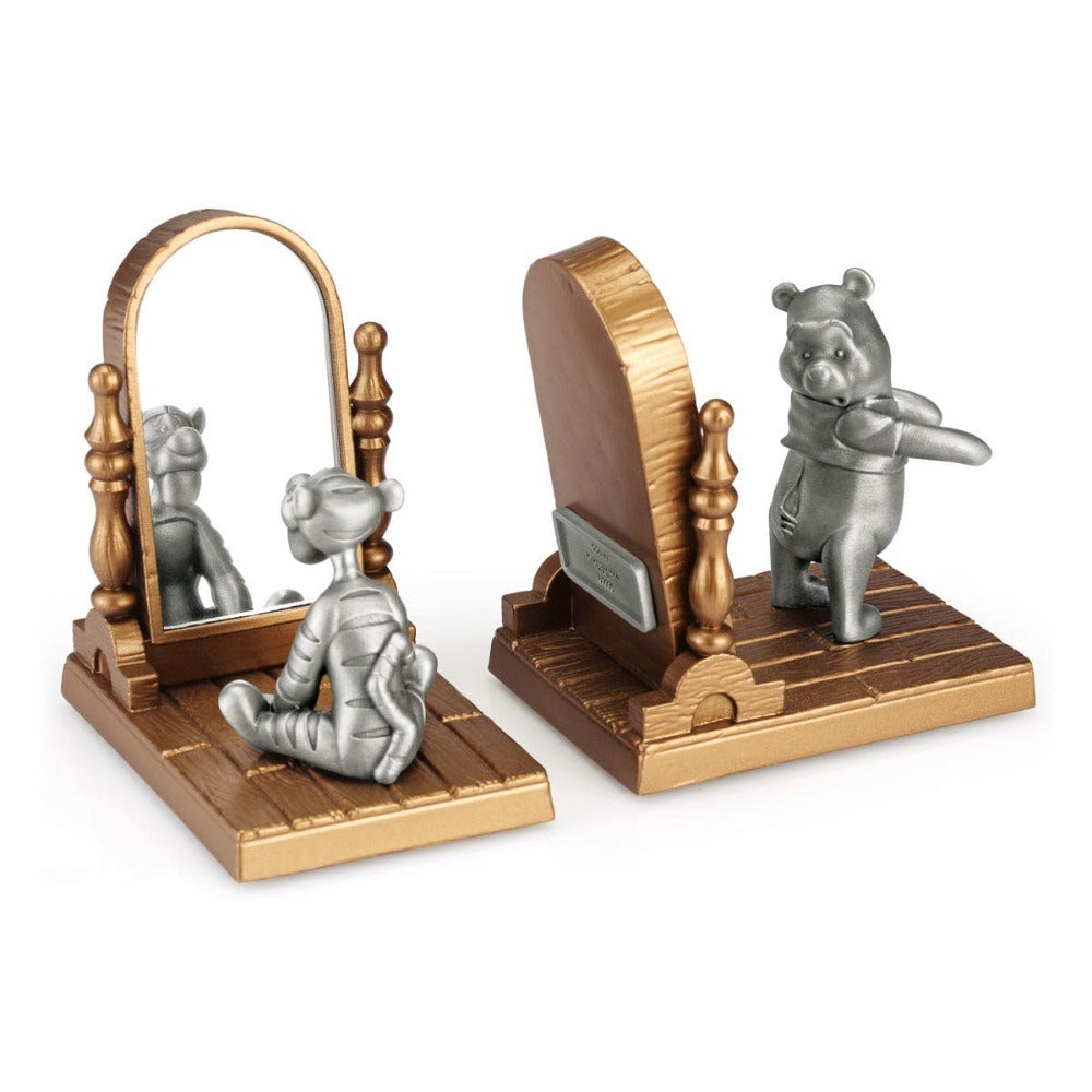 Royal Selangor Winnie Pooh & Tigger Pewter Bookend Pair