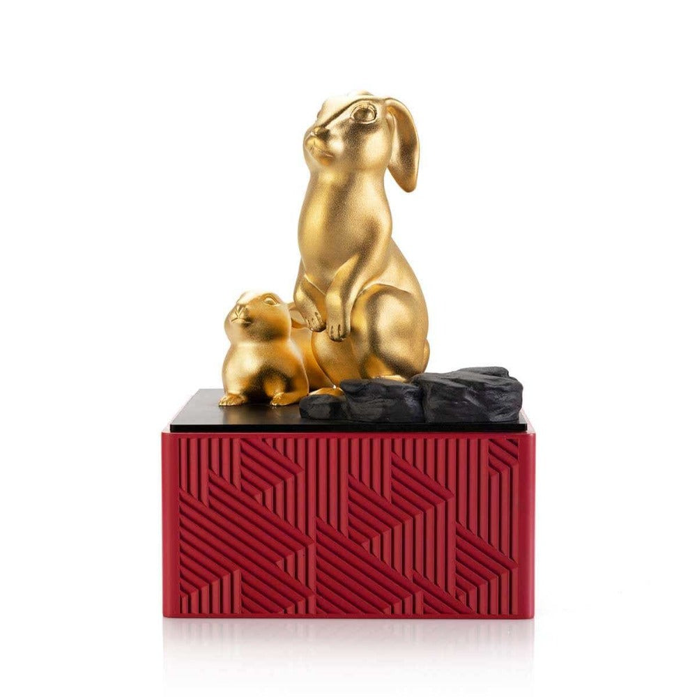Royal Selangor 2023 Year of the Rabbit Figurine - 24K Gilded Pewter