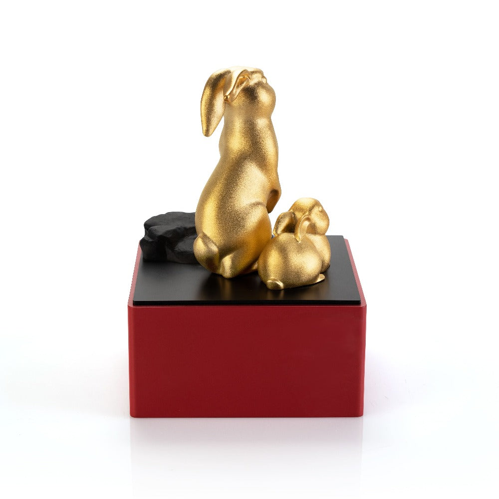 Royal Selangor 2023 Year of the Rabbit Figurine - 24K Gilded Pewter