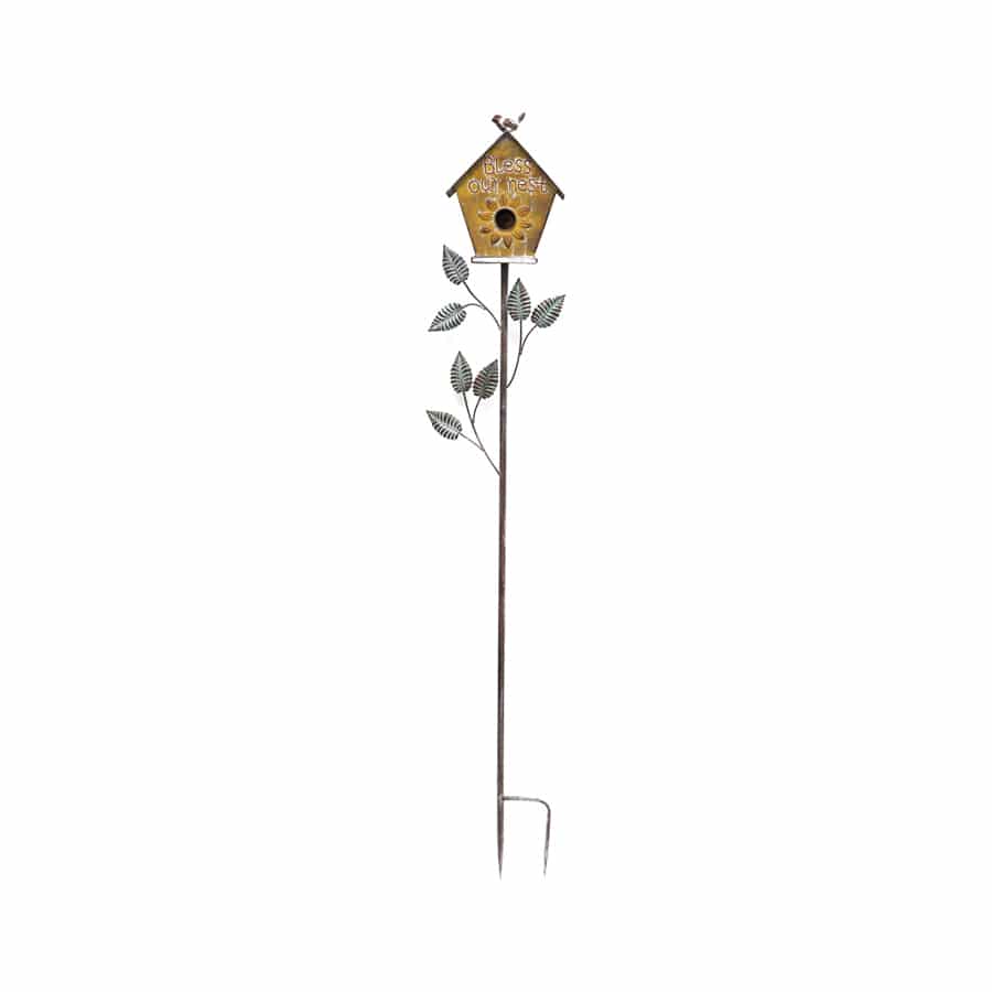 Bless Our Nest Birdhouse Garden Stake