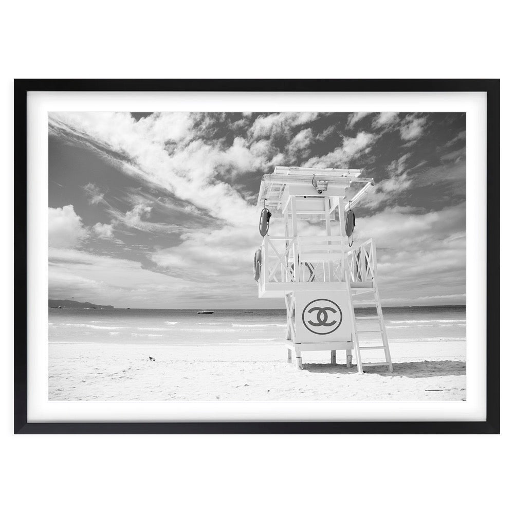 Chanel Life Guard Large 105cm x 81cm Framed A1 Art Print