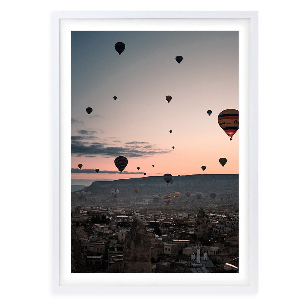 Hot Air Balloons 105cm x 81cm Framed A1 Art Print
