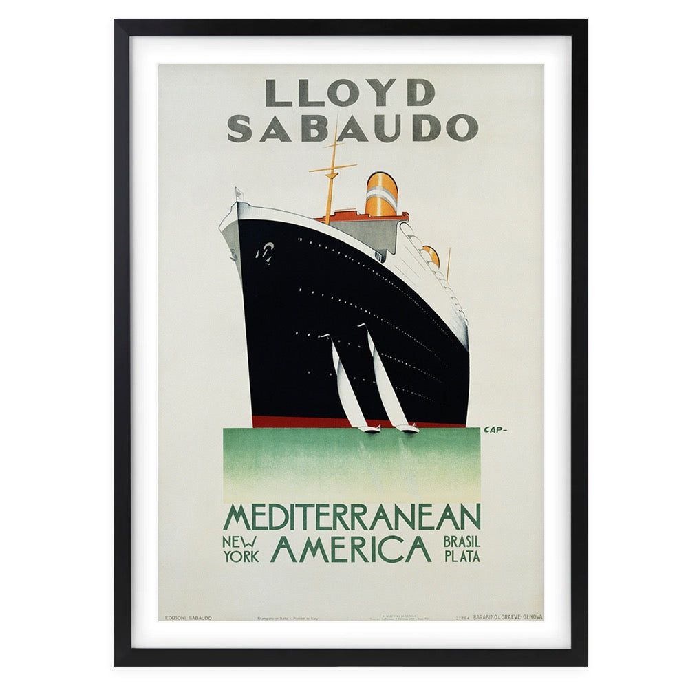 Lloyd Sabaudo 105cm x 81cm Framed A1 Art Print