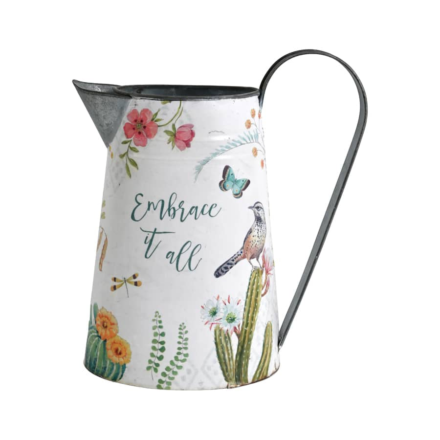 Birds & Butterflies Printed Garden Jug