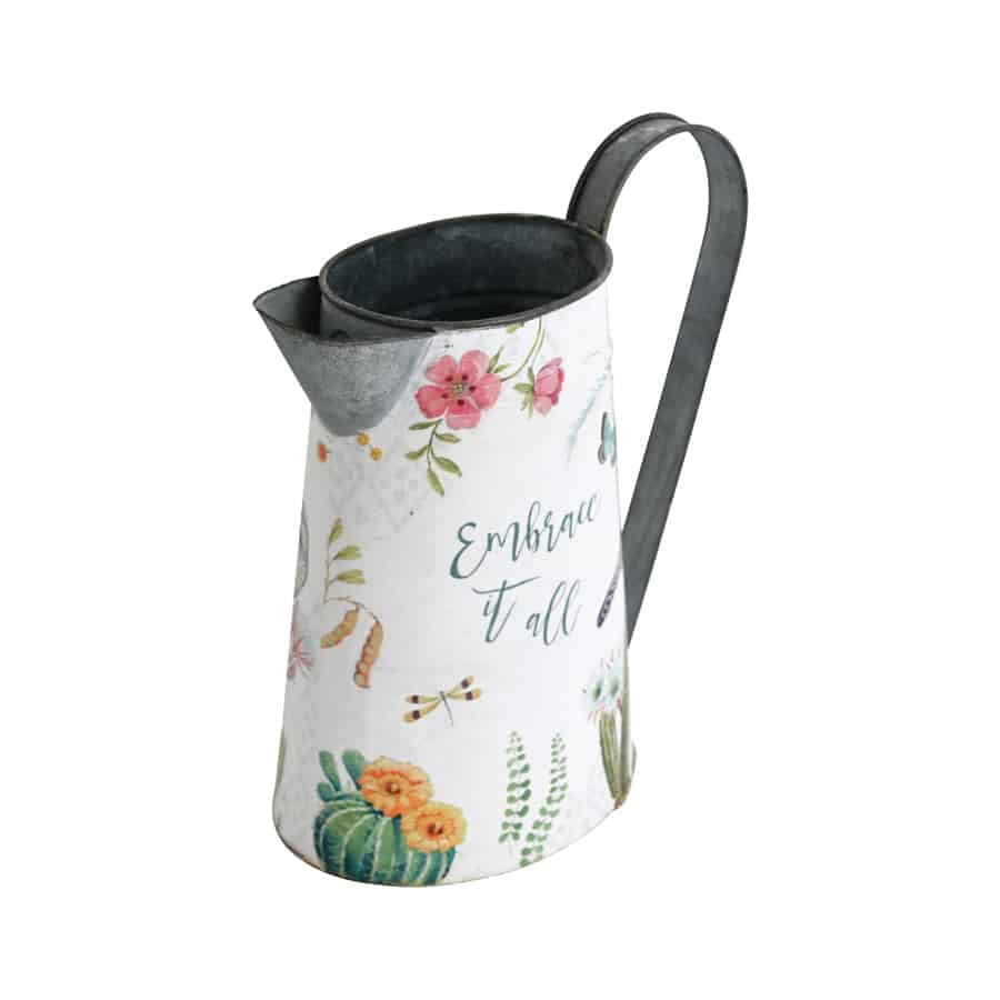 Birds & Butterflies Printed Garden Jug
