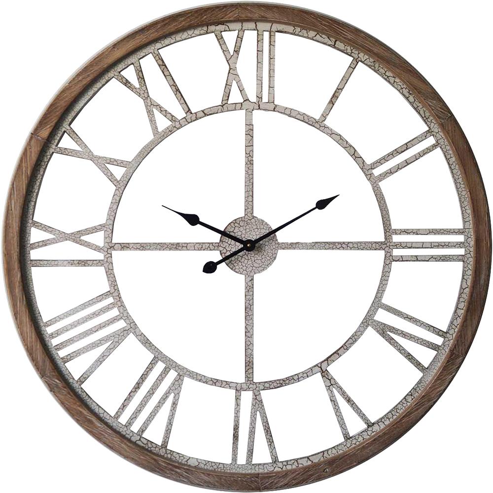 Hamptons With Crackle Finish Wall Clock