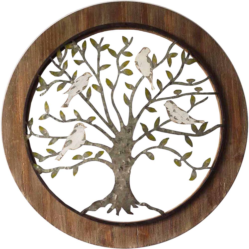 Galvanised Tree of Life Framed Wall Decor 60cms