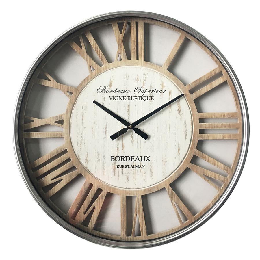 Hampton Wall Clock With Glass Front