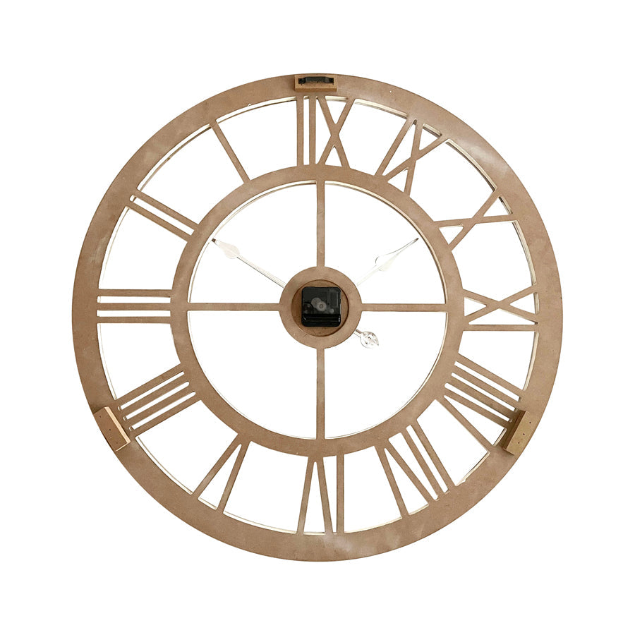 70cm Hamptons Double-Frame Floating Wall Clock