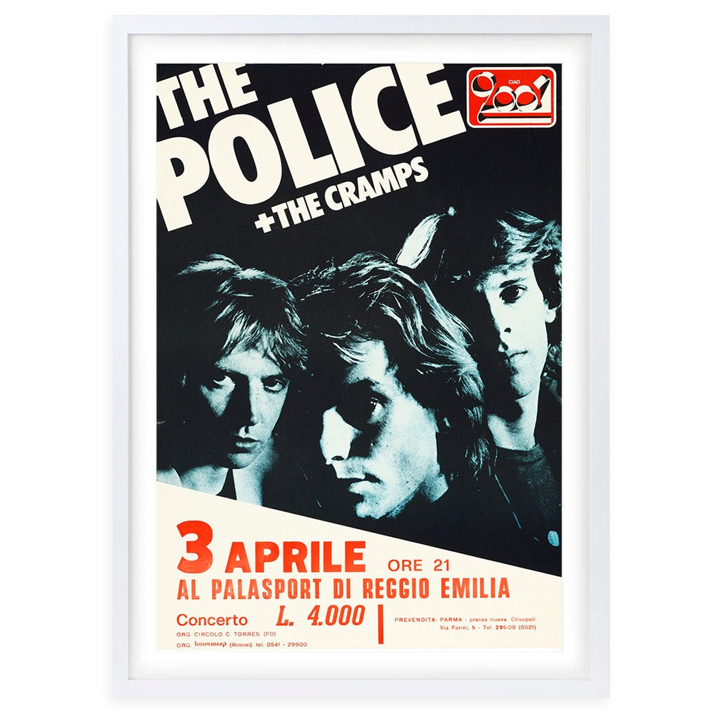 The Police - The Cramps 1980 105cm x 81cm Framed A1 Art Print