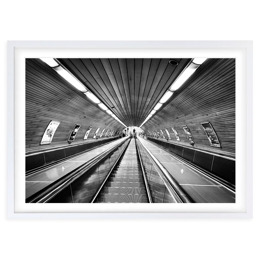 Down The Subway 105cm x 81cm Framed A1 Art Print
