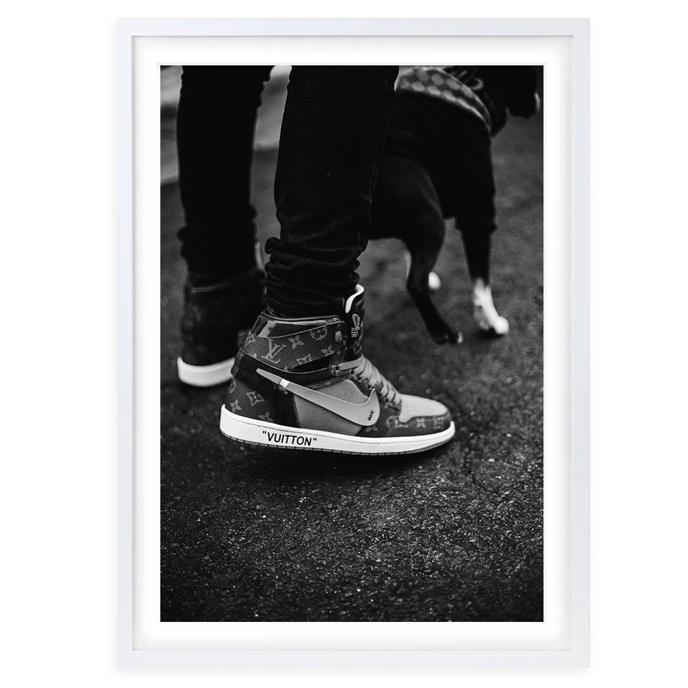 Vuitton Sneakers 105cm x 81cm Framed A1 Art Print