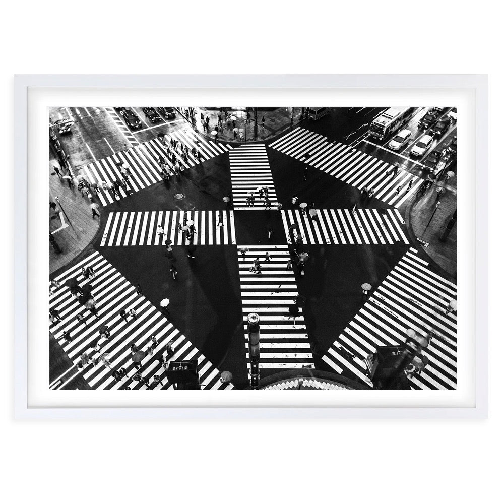 Tokyo Shibuya Crossing 105cm x 81cm Framed A1 Art Print
