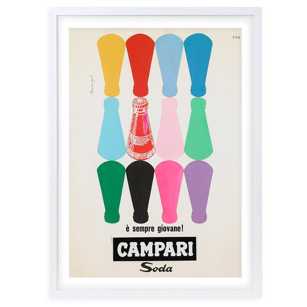 Campari 4 Large 105cm x 81cm Framed A1 Art Print