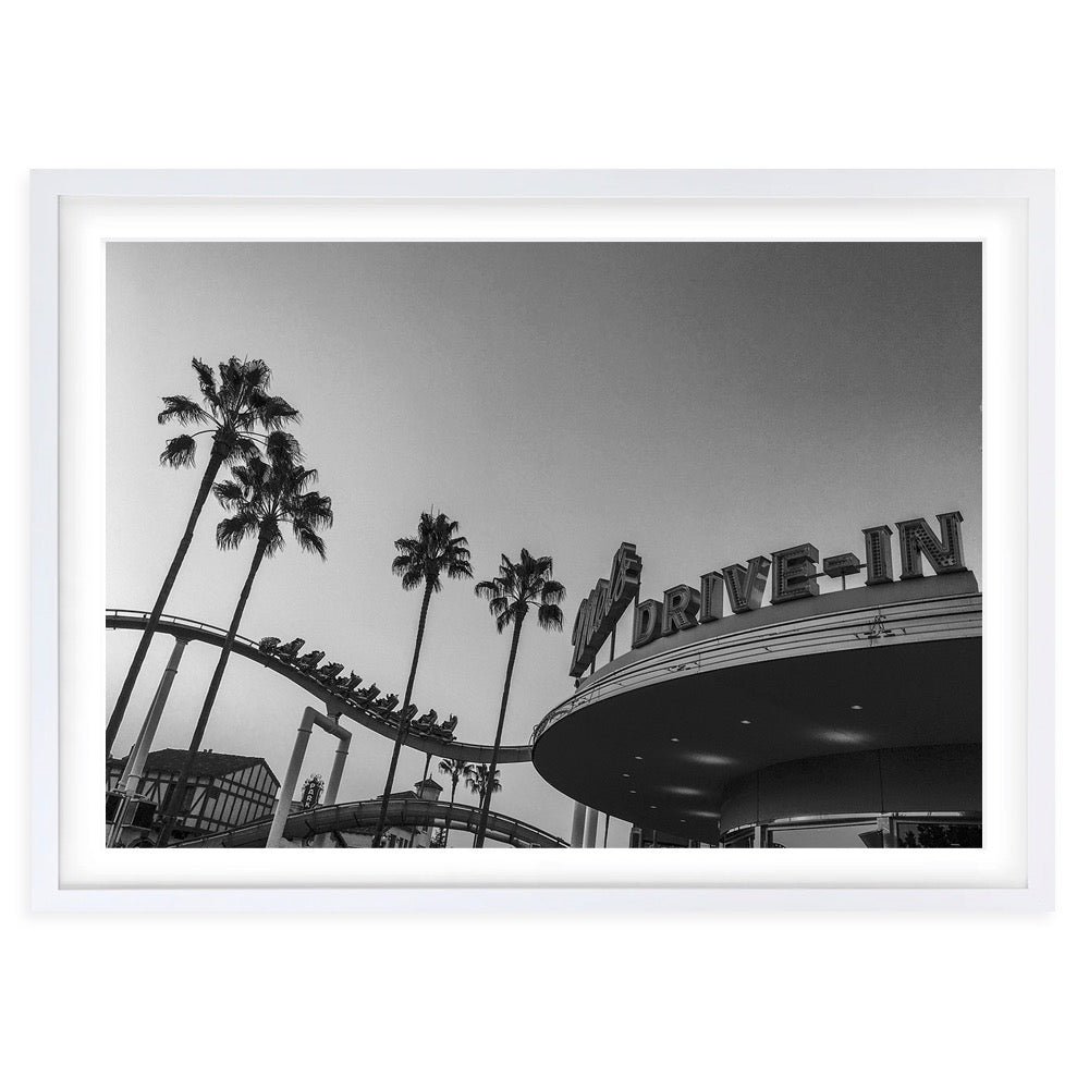 Drive In 105cm x 81cm Framed A1 Art Print
