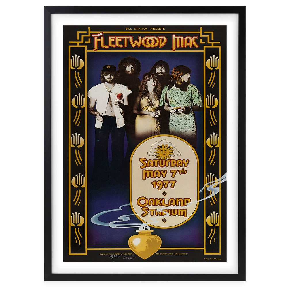 Fleetwood Mac - Oakland Stadium 1977 105cm x 81cm Framed A1 Art Print
