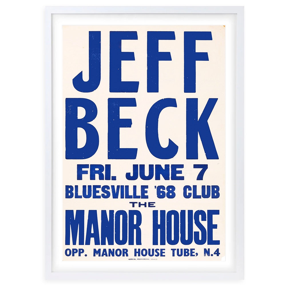 The Yardbirds - Jeff Beck 1968 105cm x 81cm Framed A1 Art Print