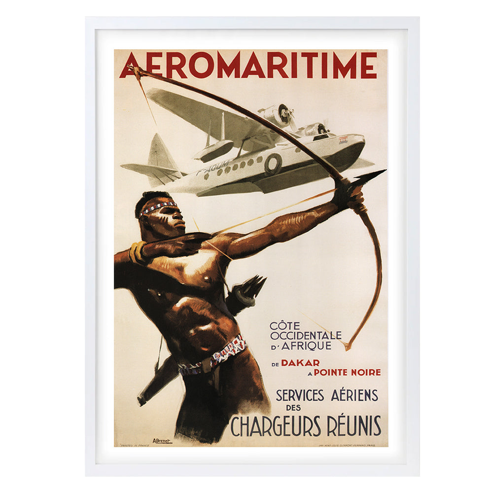 Aeromaritime Africa 105cm x 81cm Framed A1 Art Print