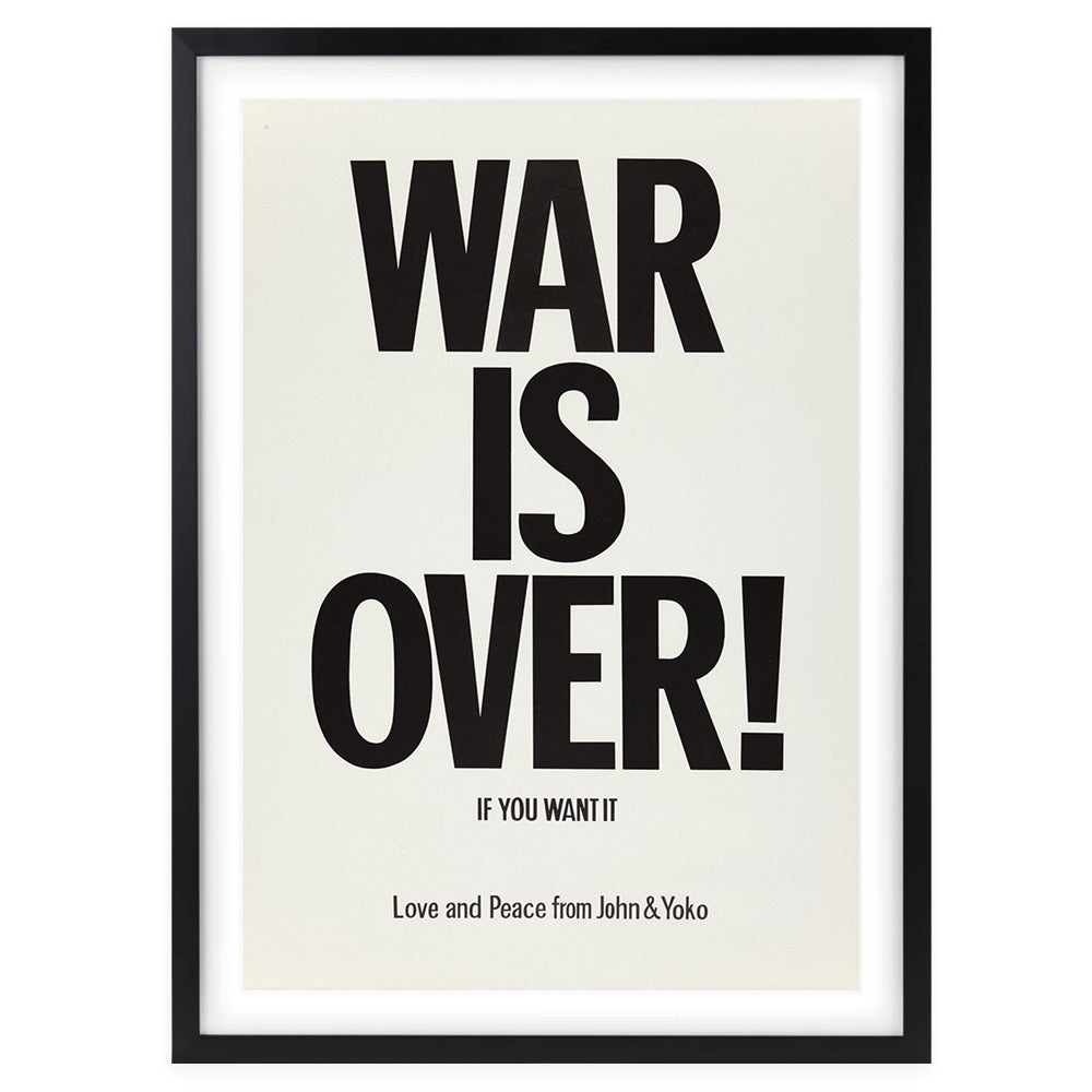 John Lennon - War Is Over 1971 105cm x 81cm Framed A1 Art Print