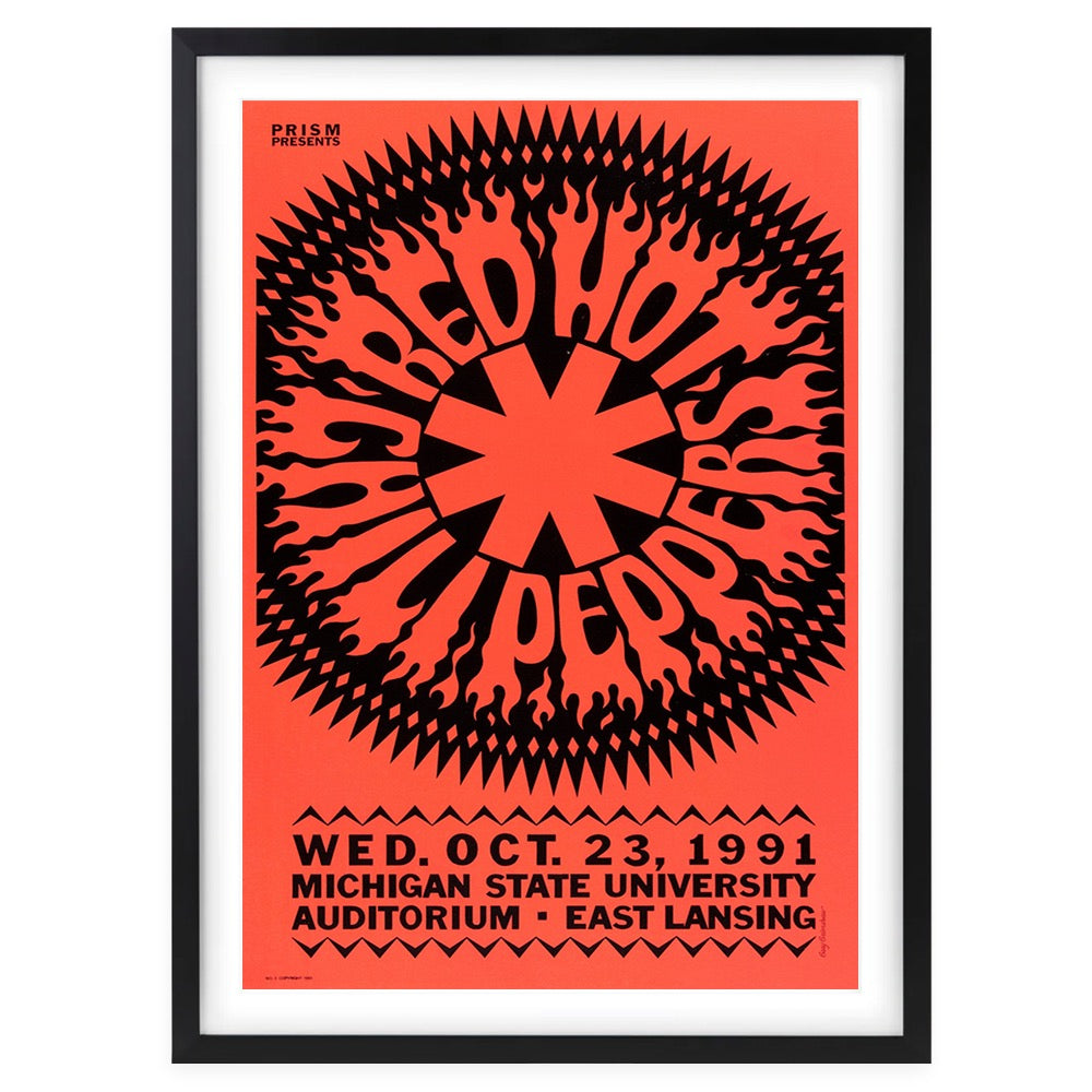Red Hot Chili Peppers - Michigan State 1991 105cm x 81cm Framed A1 Art Print