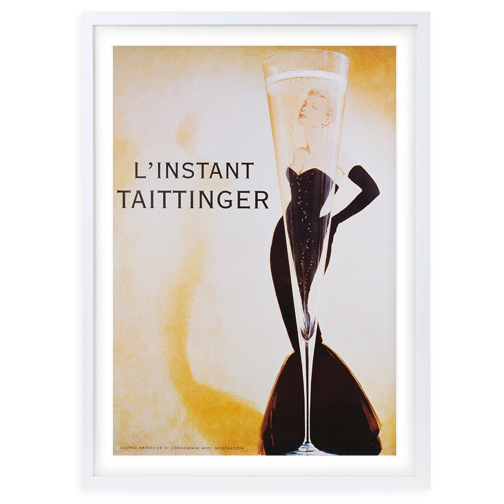 L'Instant Taittinger 105cm x 81cm Framed A1 Art Print