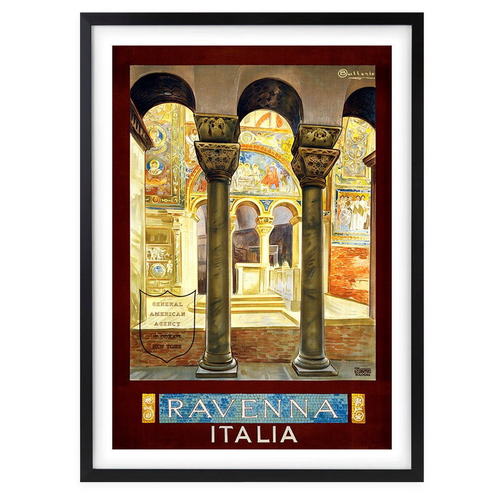 Ravenna Italia 105cm x 81cm Framed A1 Art Print