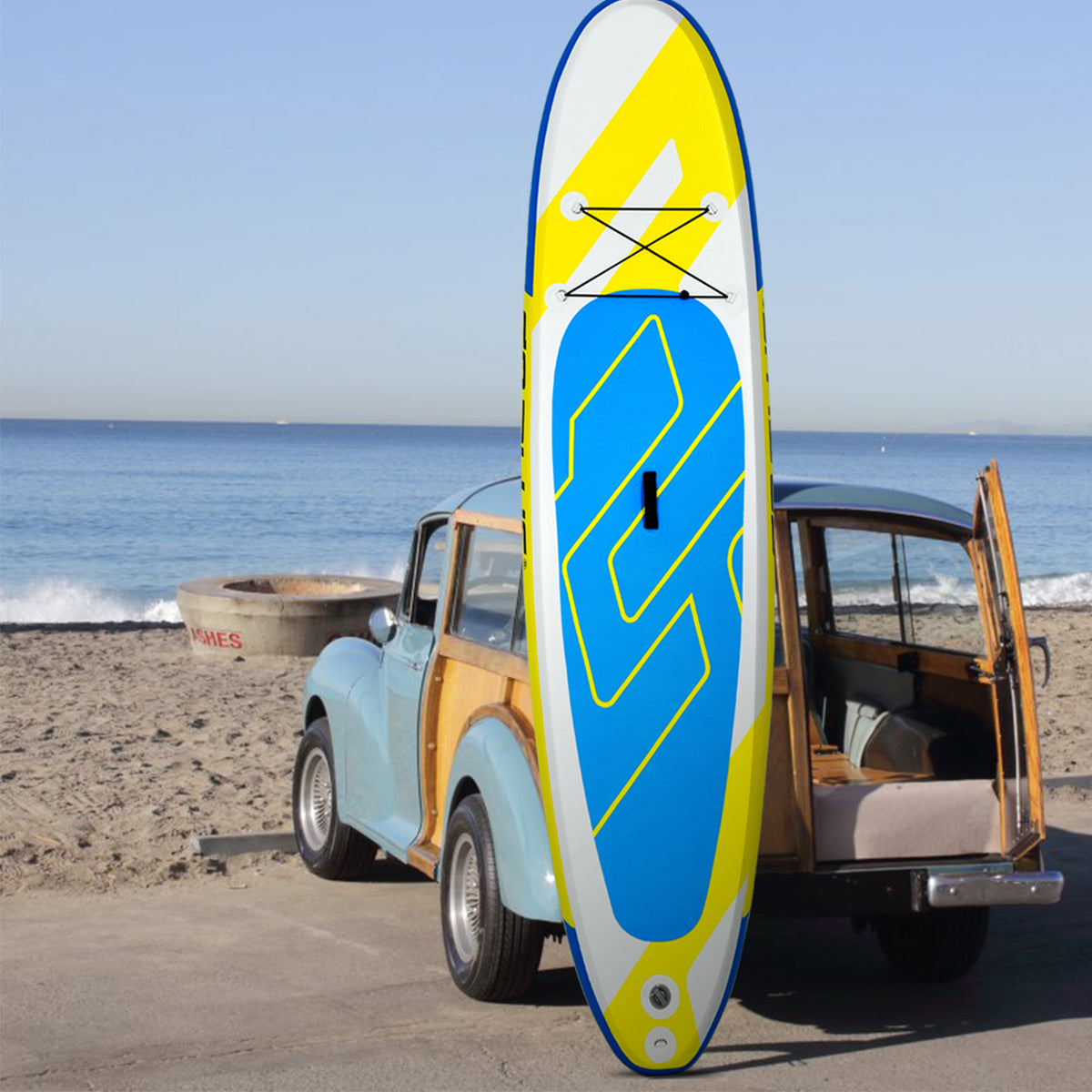 Lightweight 15 cm Thick Stand Up Paddle with Adjustable Paddle for All Skill Levels