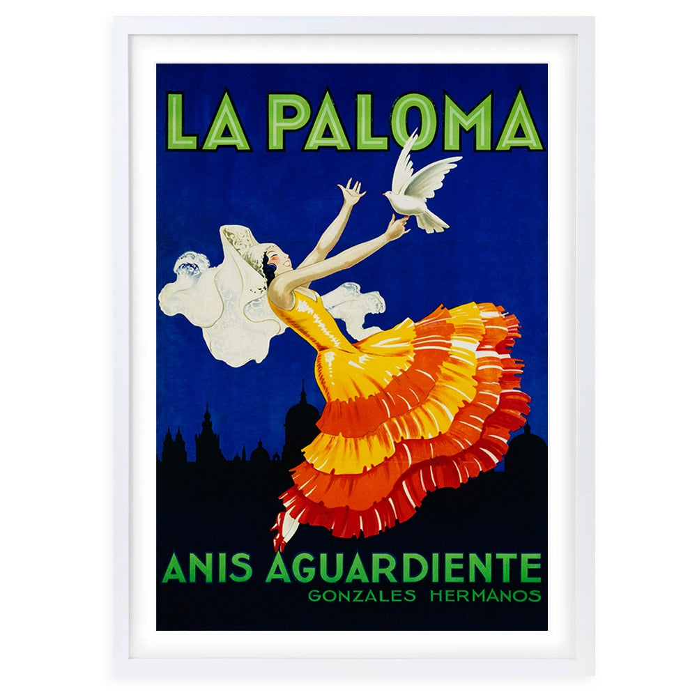 La Paloma 105cm x 81cm Framed A1 Art Print