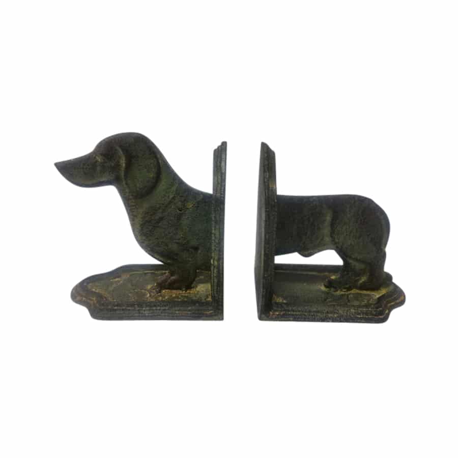 Cast-Iron Dachshund Bookends Set of 2
