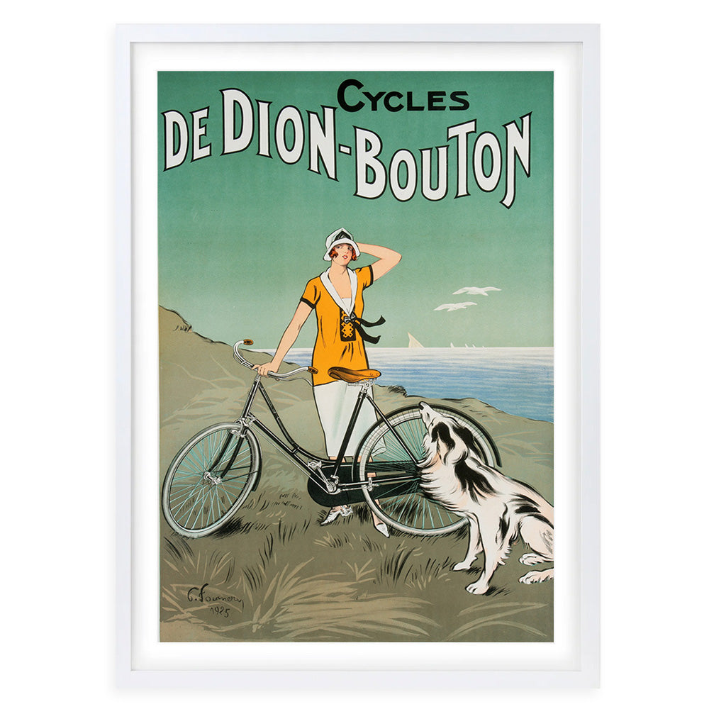 Cycles De Dion Bouton Large 105cm x 81cm Framed A1 Art Print