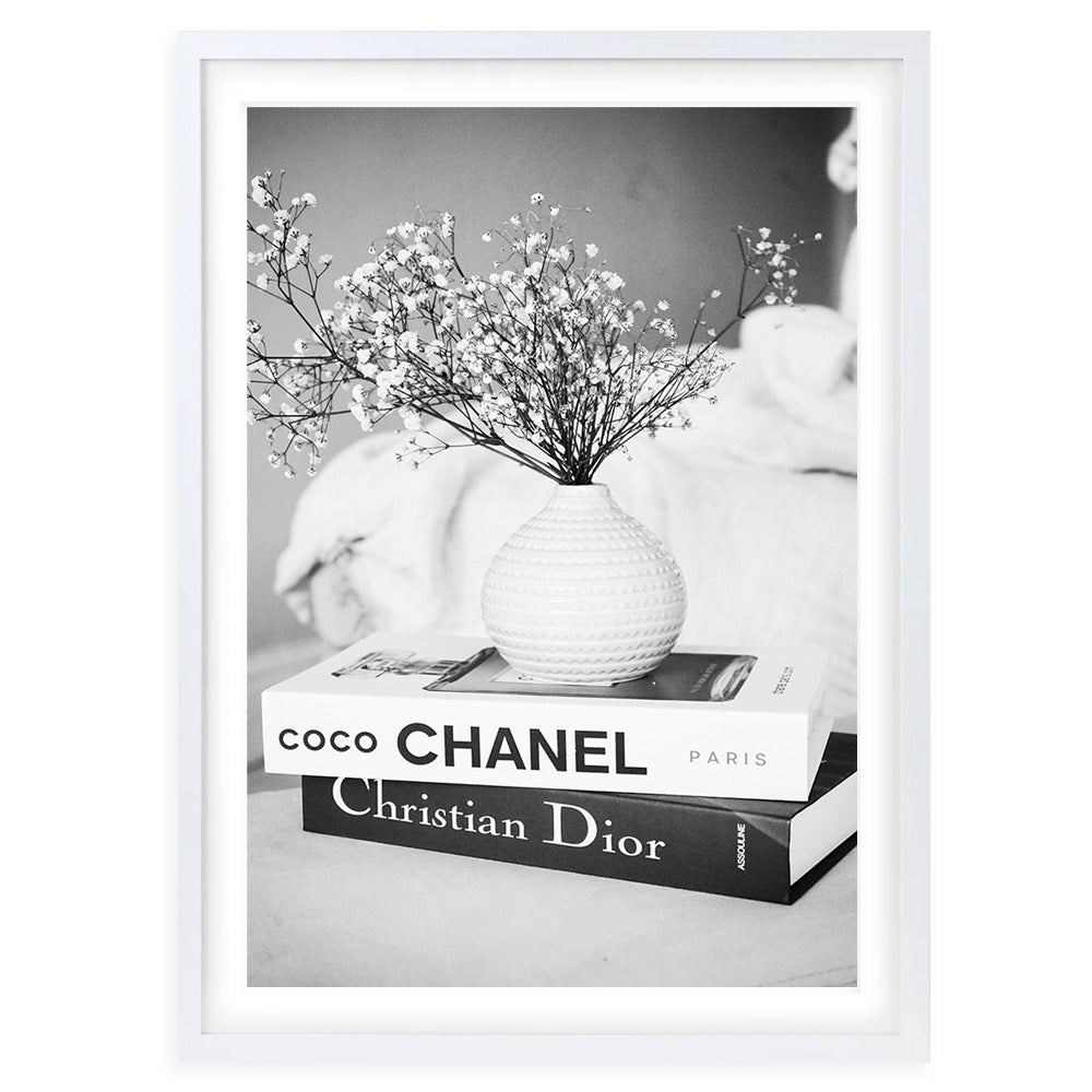 Designer Books Large 105cm x 81cm Framed A1 Art Print