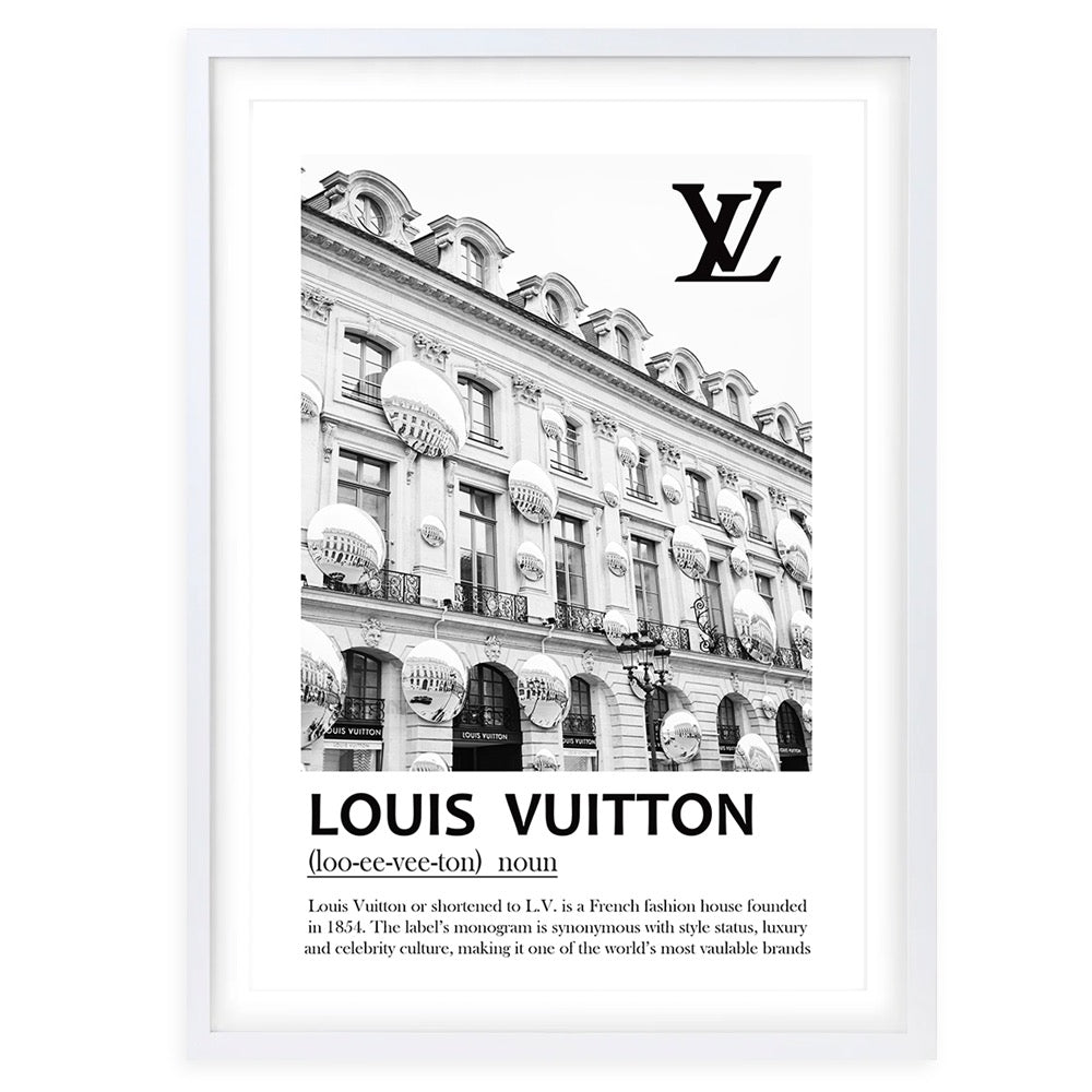 Louis Vuitton Building (2) Framed 105cm x 81cm A1 Art Print